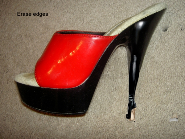Creation of Black leather shoe: Step 2